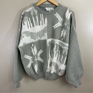 Magnum women’s size Large sweater wool blend Italy Nordic bubble sleeveless